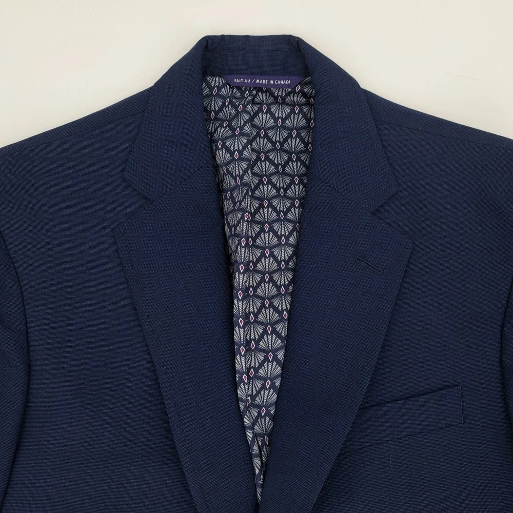 Ted Baker Endurance Jay CT Mens 38S Navy Blue Wool Blazer Sport Coat Jacket